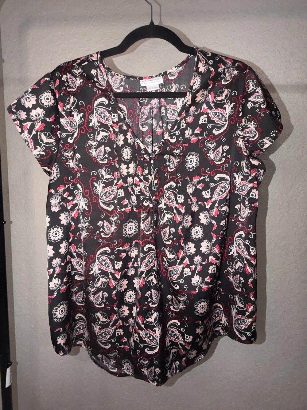 Liz Claiborne Floral Paisley Blouse – Size L
